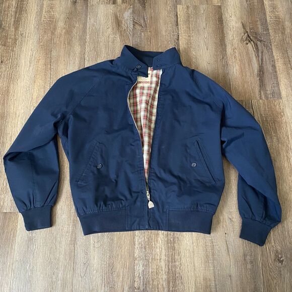 McGregor Other - McGregor VINTAGE Casual Wear Harrington Jacket Size L Collar Navy Blue